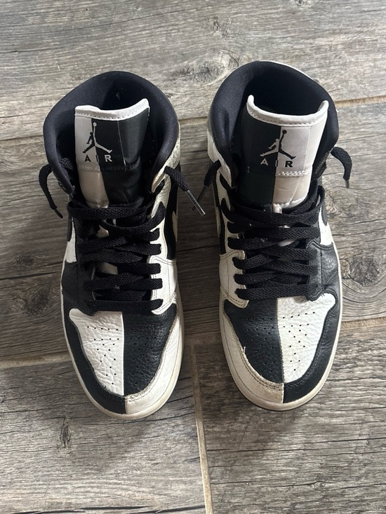 Jordan Shoes - Jordan Black and White High-Top Sneakers